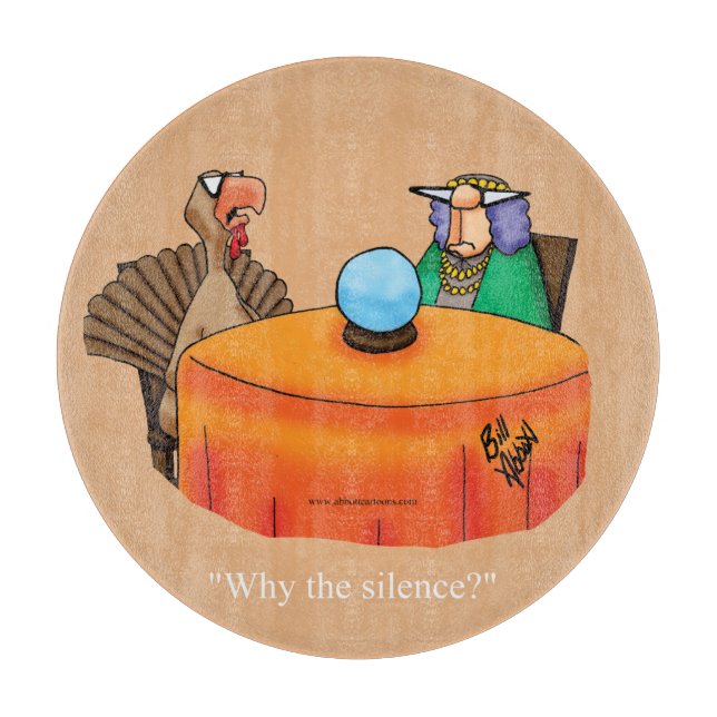 Thanksgiving Humour Glass Cutting Board (Front)