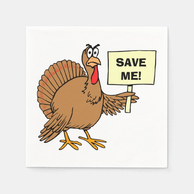 Thanksgiving Humour Quotes Napkin (Front)