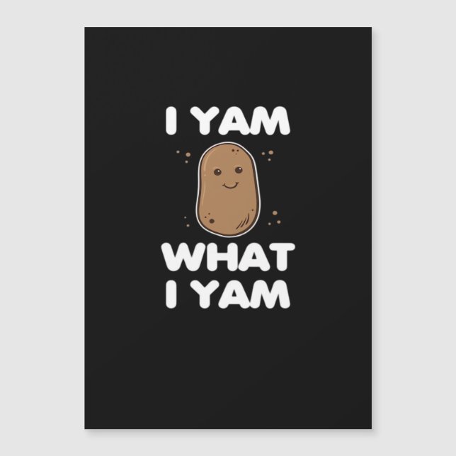 Thanksgiving I Yam What I Yam Funny Fall Classic (Front)