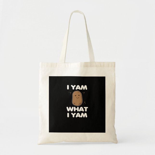 Thanksgiving I Yam What I Yam Funny Fall Classic Tote Bag (Front)