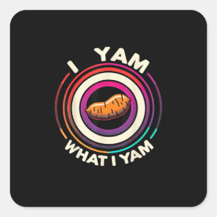 Thanksgiving - I Yam What I Yam Square Sticker