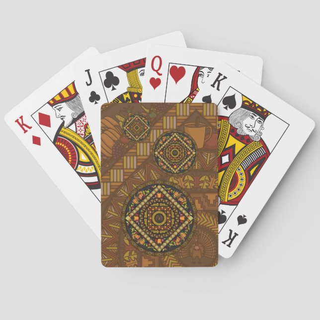 Thanksgiving Icons Classic Playing Cards (Back)