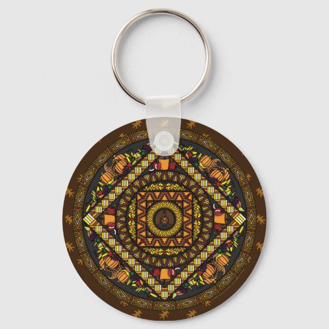 Thanksgiving Icons Keychain (Front)