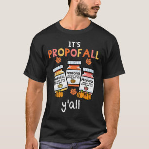 Thanksgiving Icu Nurse Propofol Fall Scrub Top Wom