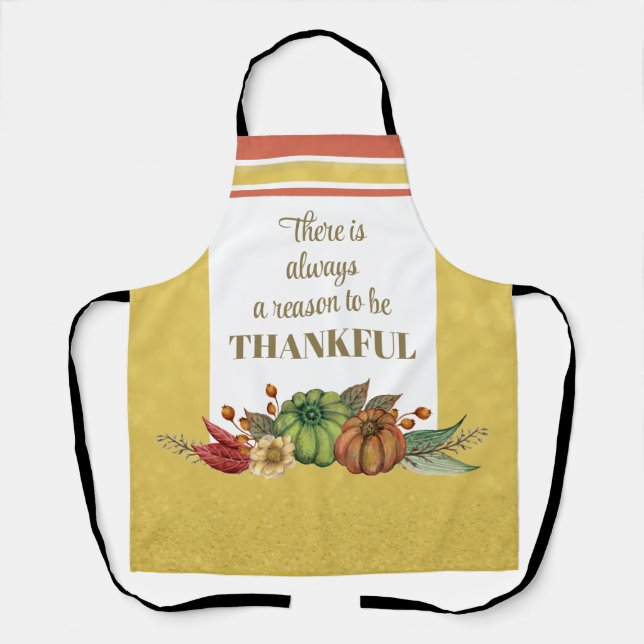 Thanksgiving Inspired All-Over Print Apron (Front)