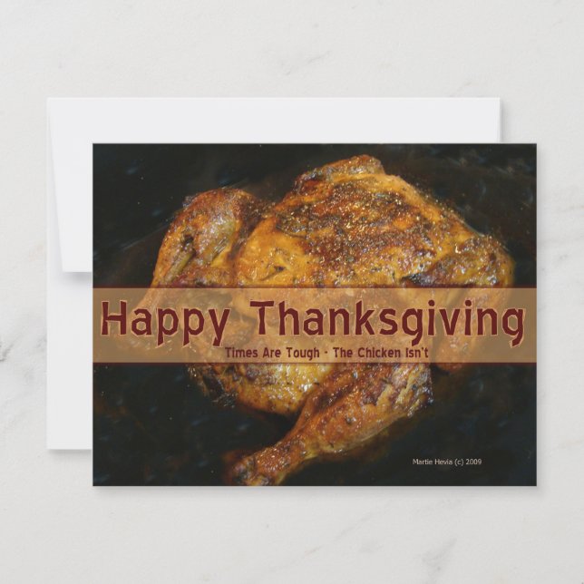 Thanksgiving Invitation (Humourous 2 - Personalize (Front)
