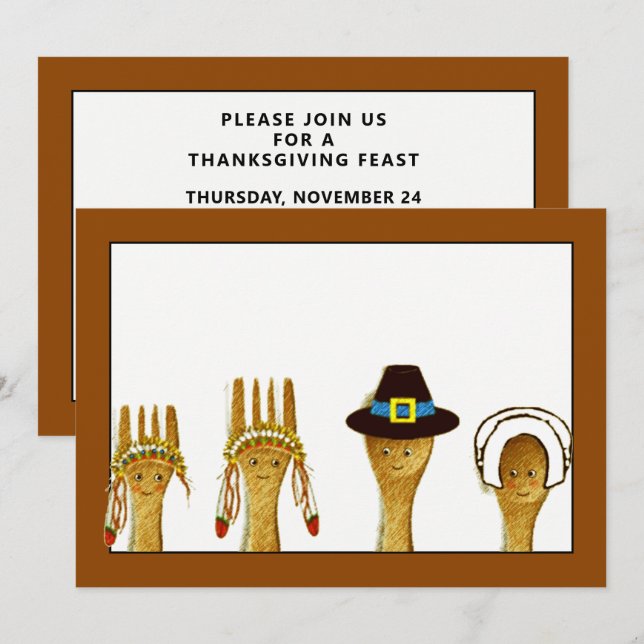 Thanksgiving Invitations (Front/Back)