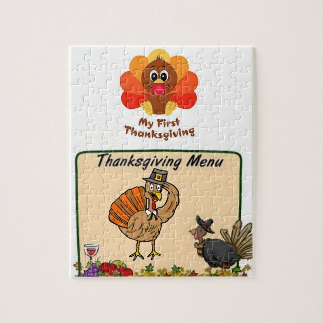 Thanksgiving Jigsaw Puzzle (Vertical)