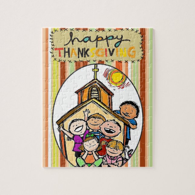 Thanksgiving Jigsaw Puzzle (Vertical)