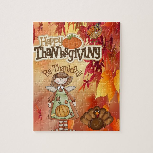 Thanksgiving Jigsaw Puzzle (Vertical)