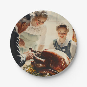 Thanksgiving Joy: A Family Feast Paper Plate
