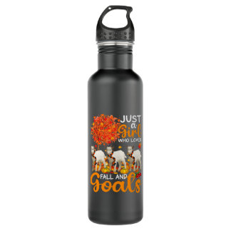 Thanksgiving Just A Girl Who Loves Fall And Goats 710 Ml Water Bottle