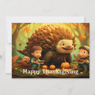 Thanksgiving Kids 11 Holiday Card