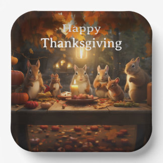 Thanksgiving Kids 16 Paper Plate