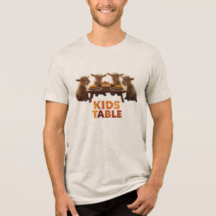 Thanksgiving: Kids' Table Tri-Blend Shirt