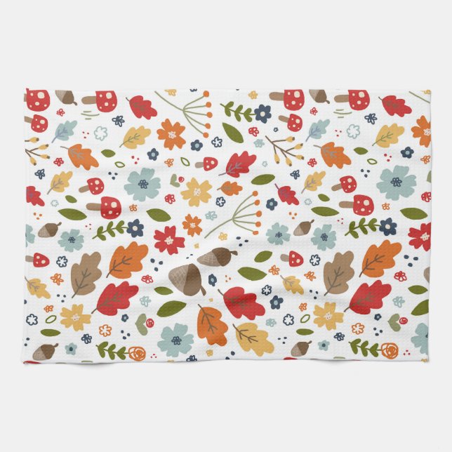 Thanksgiving Kitchen Dining Fall Colours  Towel (Horizontal)