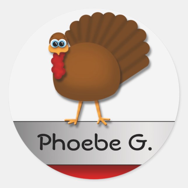 Thanksgiving Kitchen Label Stickers (Front)