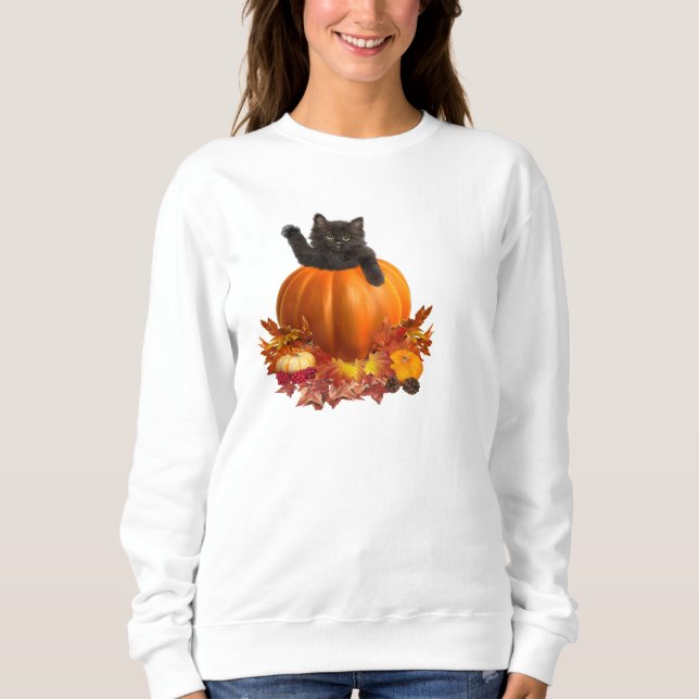 Thanksgiving Kitty Sweatshirt (Front)