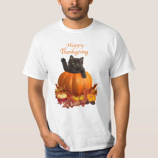 Thanksgiving Kitty T-Shirt (Front)