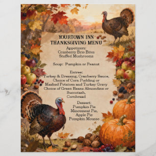Thanksgiving Landscape Letterhead