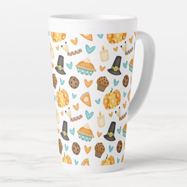 Thanksgiving Latte Mug (Right Angle)
