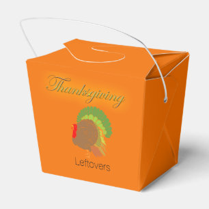 Thanksgiving Leftovers Take-Out Carton Favor Box