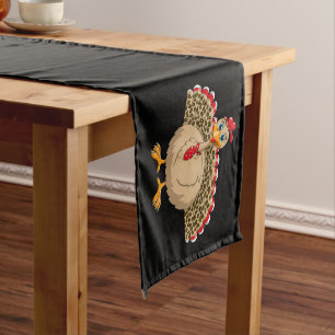 Thanksgiving Leopard Turkey Thanksgiving Autumn  Short Table Runner