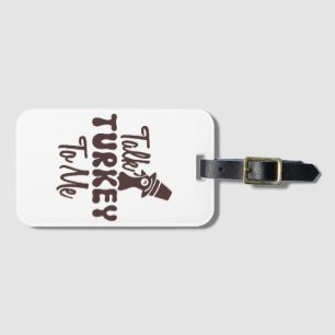 Thanksgiving luggage tag
