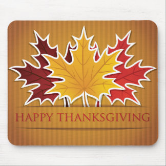 Thanksgiving maple leaf mouse pad