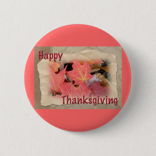 Thanksgiving Maple Leaves Coordinating Items 2 Inch Round Button