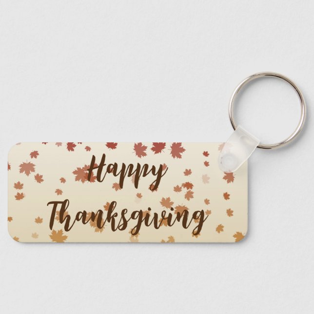 Thanksgiving Maple Leaves Keychain (Front)
