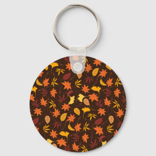 Thanksgiving Maple Leaves Pattern Keychain