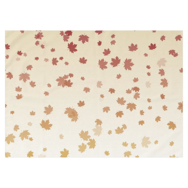 Thanksgiving Maple Leaves Tablecloth (Front (Horizontal))