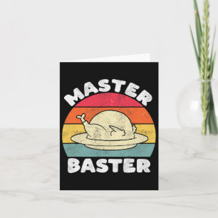 Thanksgiving Master Byster Funny Turkey Day Fall M Card