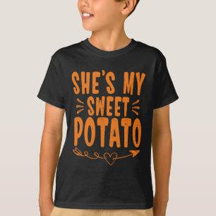Thanksgiving Matching Couple She's My Sweet Potato T-Shirt