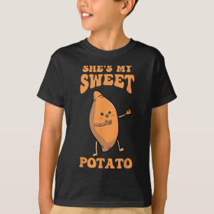 Thanksgiving Matching Couple She's My Sweet Potato T-Shirt