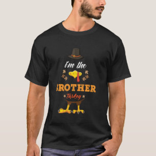 Thanksgiving Matching Family Outfit Brother Turkey T-Shirt