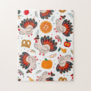 Thanksgiving Meme I Am Happy Because I Am Grateful Jigsaw Puzzle