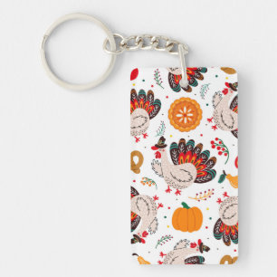 Thanksgiving Meme I Am Happy Because I Am Grateful Keychain
