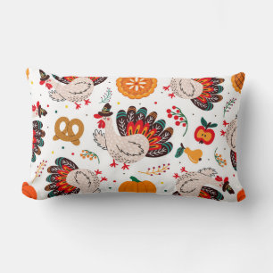 Thanksgiving Meme I Am Happy Because I Am Grateful Lumbar Pillow