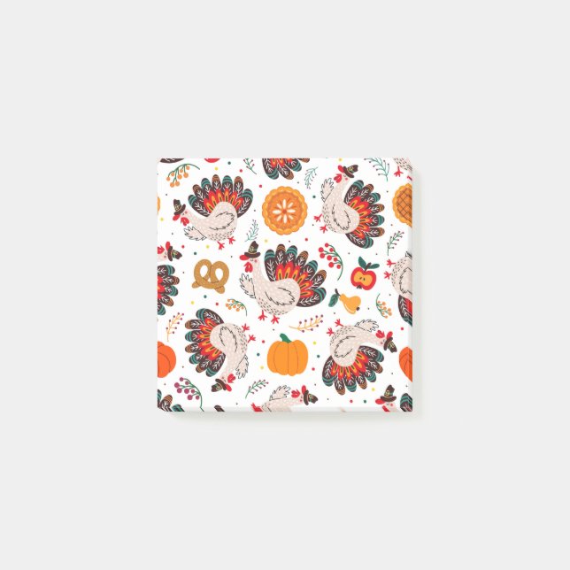 Thanksgiving Meme I Am Happy Because I Am Grateful Post-it Notes (Front)