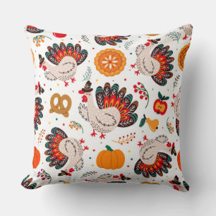 Thanksgiving Meme I Am Happy Because I Am Grateful Throw Pillow