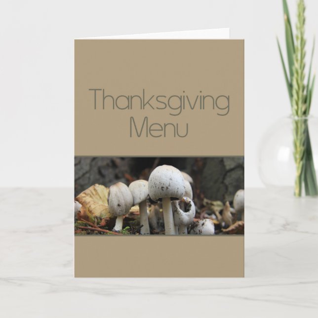 Thanksgiving Menu Card (Front)