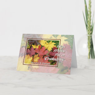 Thanksgiving Missing You for Grandparent Maple Lvs Holiday Card