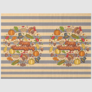 Thanksgiving Modern Beautiful Autumn Collection Tissue Paper