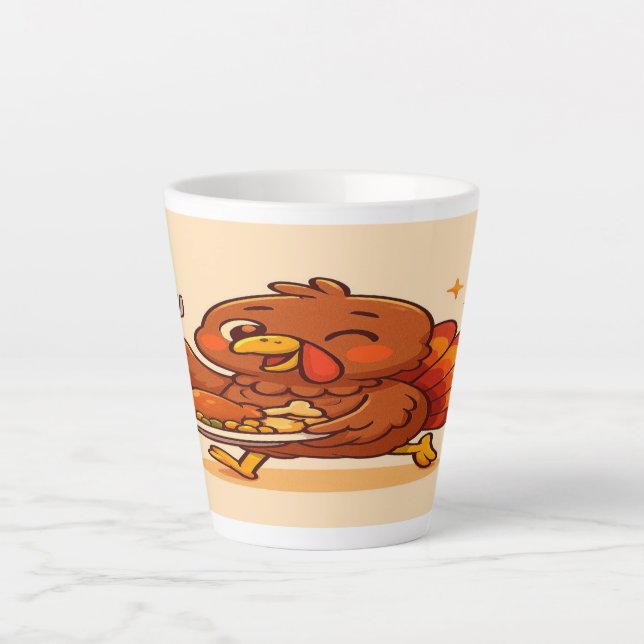 Thanksgiving Mug: Feast Mode Activated Latte Mug (Front)