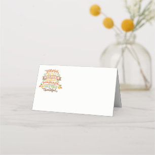 Thanksgiving Name Place Card