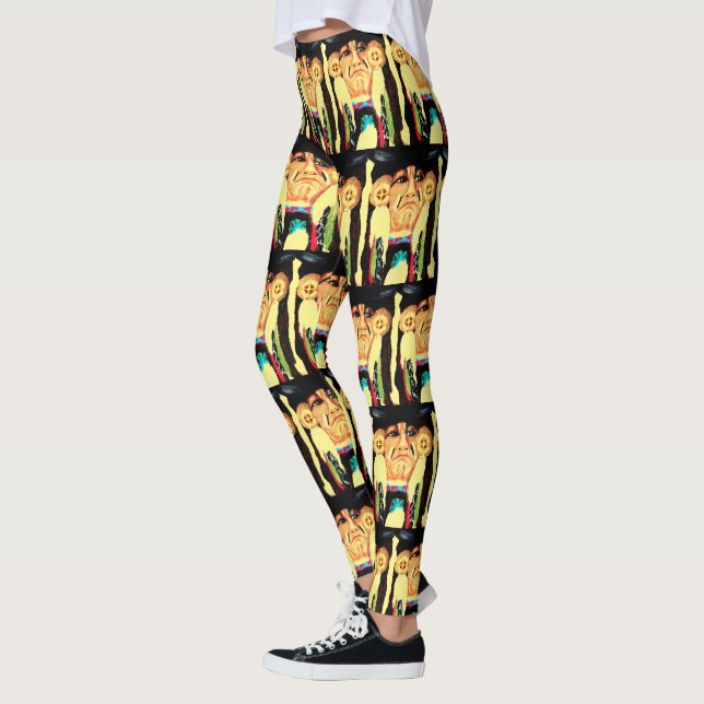 THANKSGIVING NATIVE AMERICAN  LEGGINGS (Left)