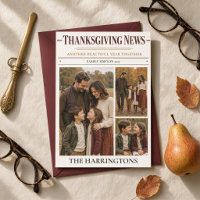 Thanksgiving News 3 Photo Family Newspaper