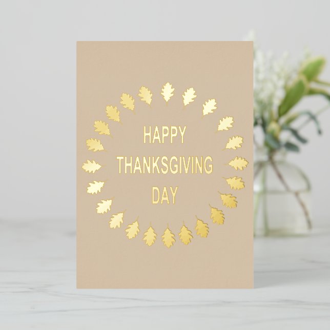 Thanksgiving Oak Leaves Custom Party (Standing Front)